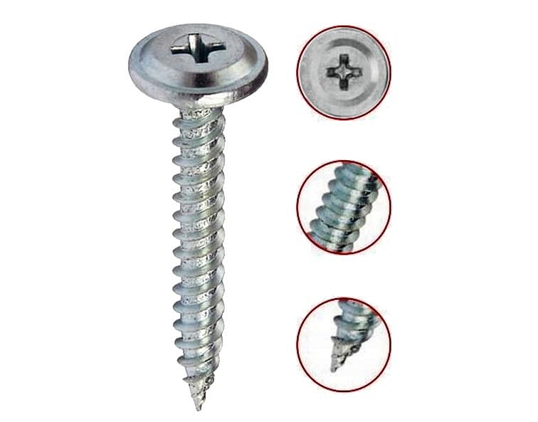 PH 4,2x16mm - 1000 ks - Samovrtné skrutky s plochou hlavou - univerzálne,Click,WPC