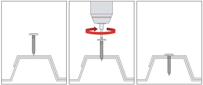 PH 4,2x16mm - 1000 ks - Samovrtné skrutky s plochou hlavou - univerzálne,Click,WPC