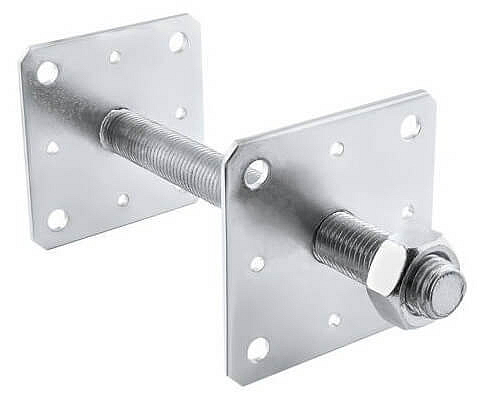 110x110x250x4,0mm - 1ks - Kotviaca pätka / noha - nastaviteľná s voľnou doskou