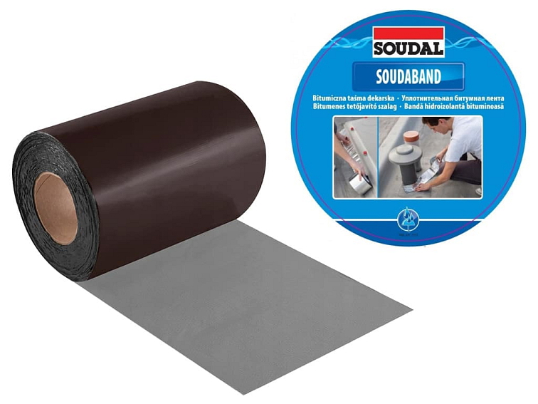 300mm x 10m - Bitúmenová Strešná tesniaca páska Hnedá, Soudal Soudaband