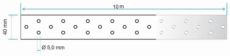 40x2,0mm - 10m - Montážny pás