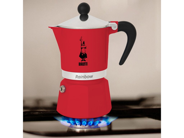 Bialetti Rainbow červená (různé velikosti)