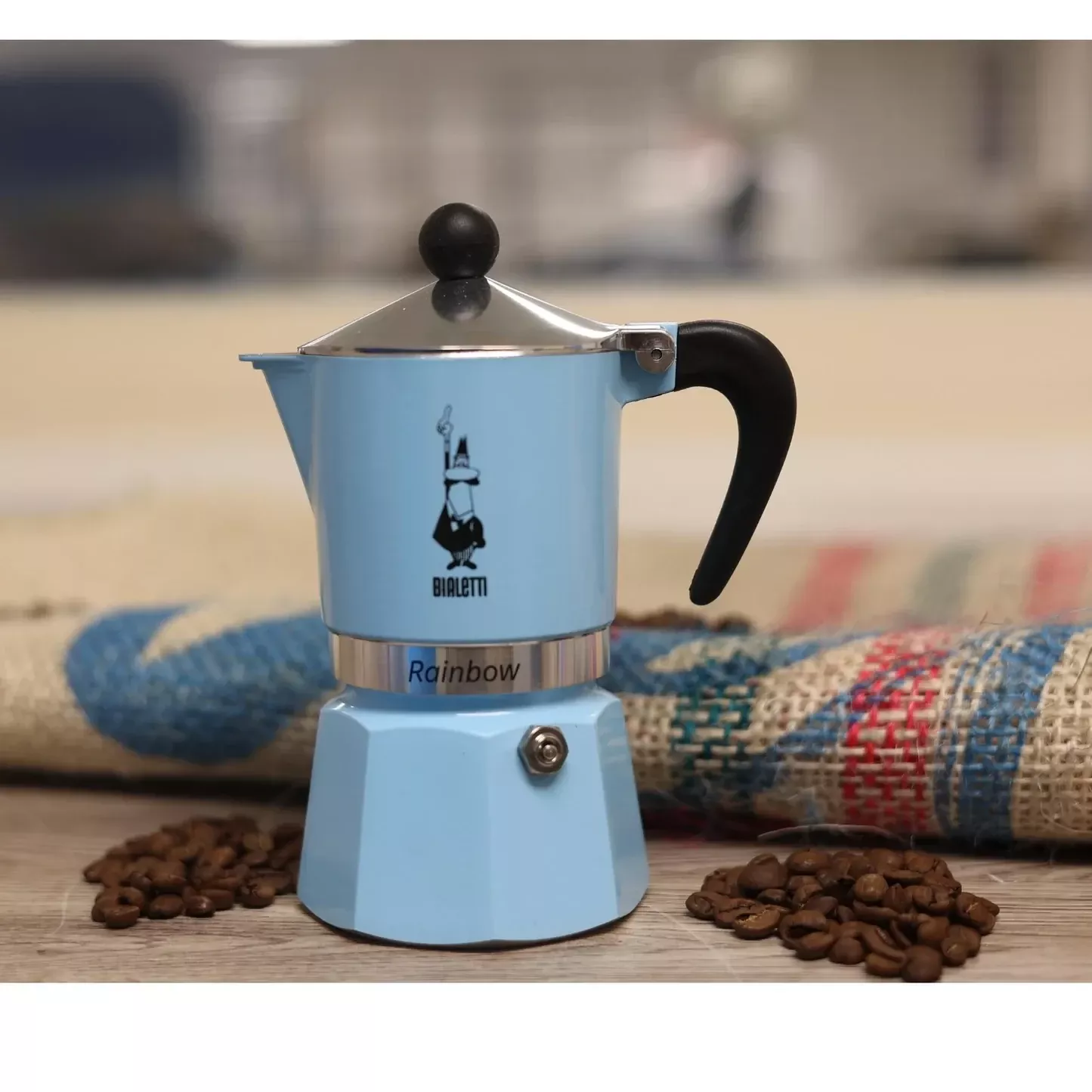 Bialetti Rainbow azurová (různé velikosti)