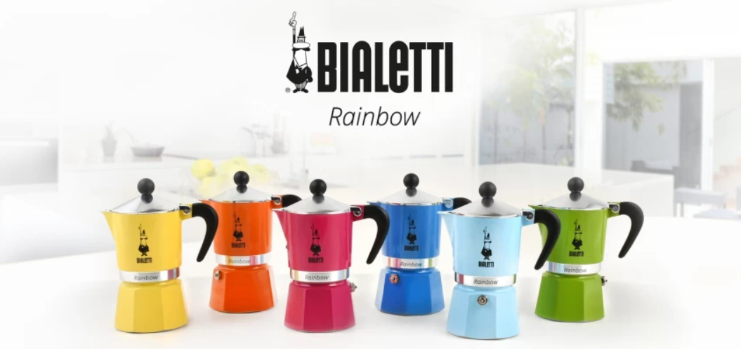 Bialetti Rainbow azurová (různé velikosti)