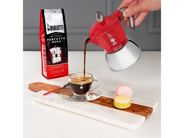 Bialetti New Moka Indukce červená (různé velikosti)