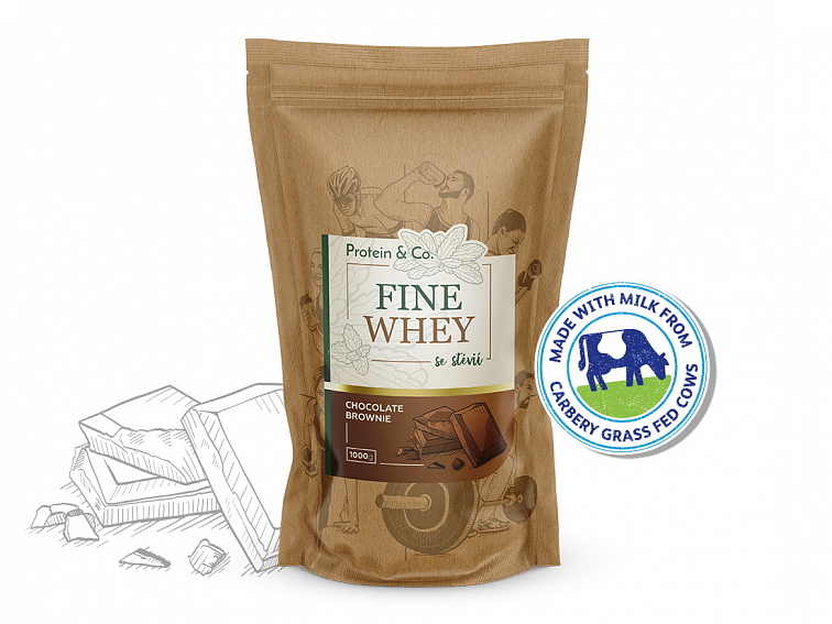 FINE WHEY – přírodní protein slazený stévií