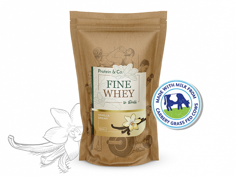 FINE WHEY – přírodní protein slazený stévií