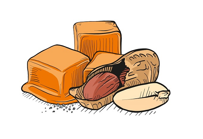 Ochutnávková sada krémů 6 x 50 g (kešu, mandle, lískooříškové)