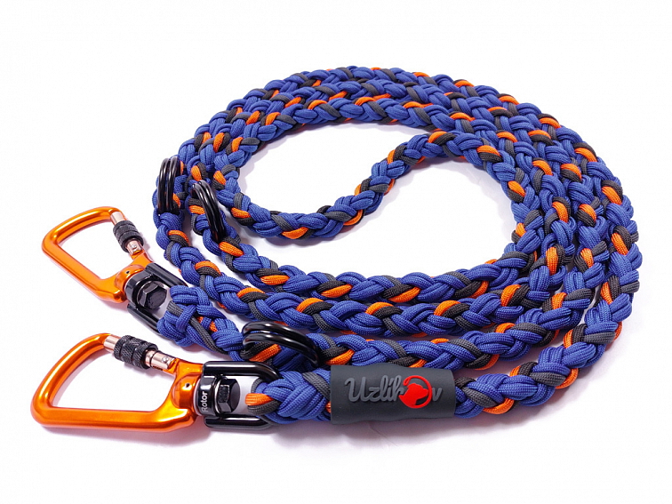 Vodítko paracord 220 cm přepínací HARVEY COLOR modré