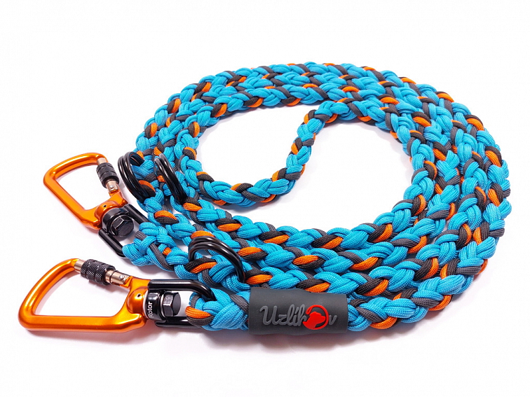 Vodítko paracord 220 cm přepínací HARVEY NEON COLOR modré