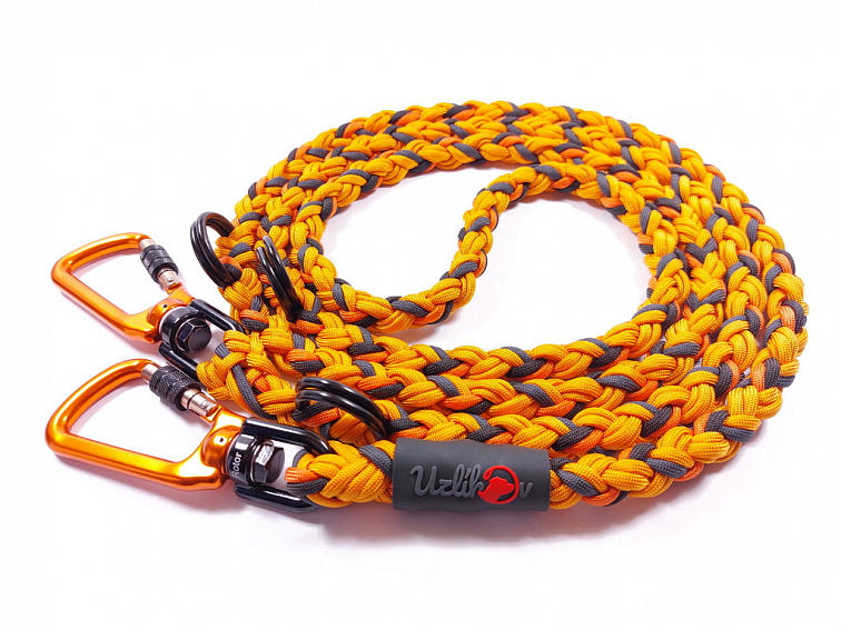 Vodítko paracord 220 cm přepínací HARVEY COLOR oranžové