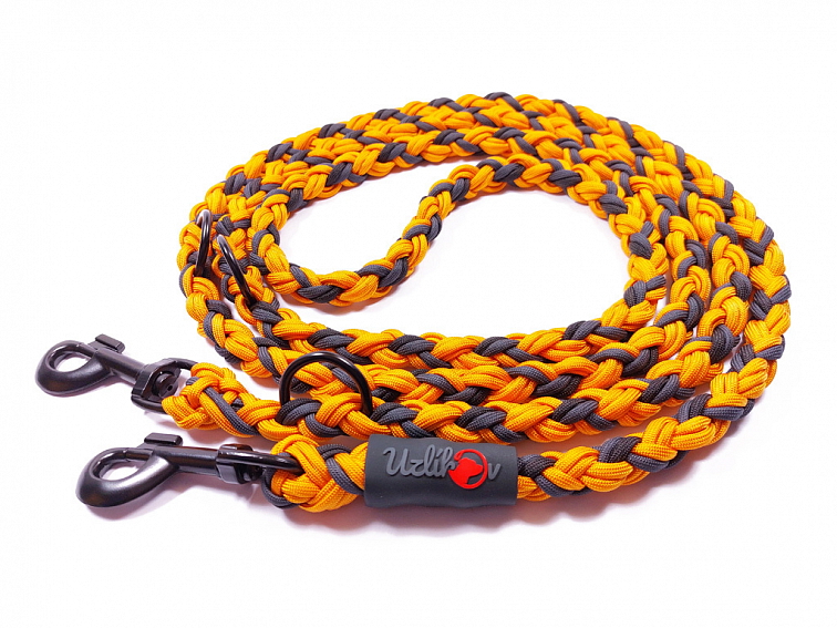 Vodítko paracord 220 cm přepínací KLASIK COLOR oranžové