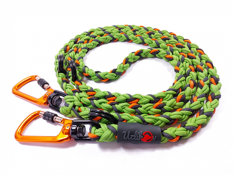 Vodítko paracord 220 cm přepínací HARVEY COLOR zelené