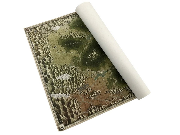 Zapovězené země: mapa na plátně