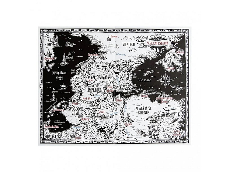 Mapa Severní Pakonie