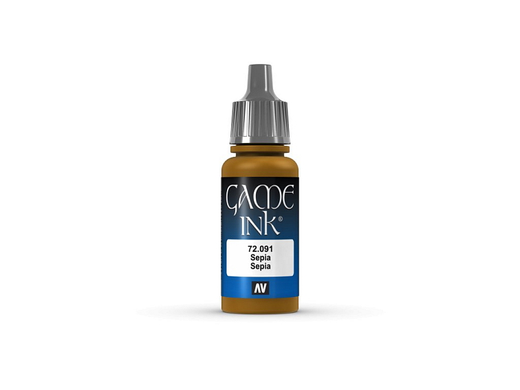 Vallejo - Game INK 72091 Sepia Ink 17 ml.