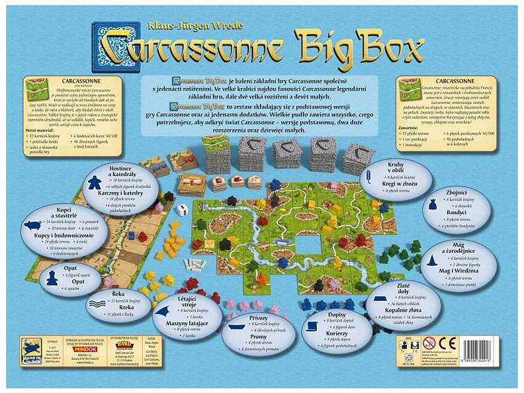 Carcassonne: Big Box - 3.edice