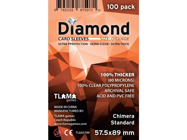 Obaly na karty Diamond Orange: Chimera Standard (57,5x89 mm)