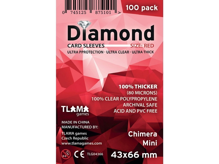 Obaly na karty Diamond Red: Chimera Mini (43x66 mm)
