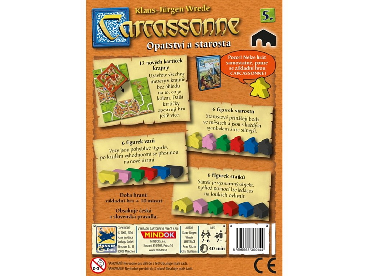 Carcassonne: Opatství a starosta - Rozšíření