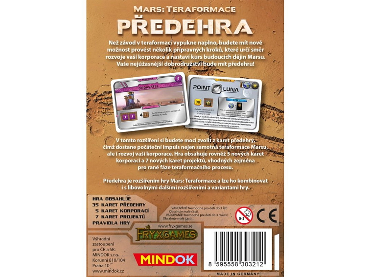 Mars: Teraformace - Předehra - Rozšíření