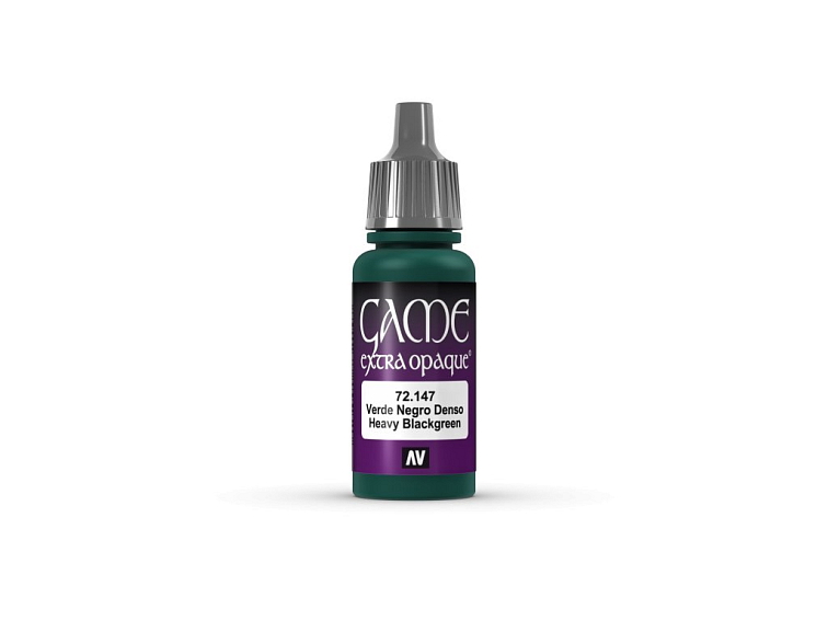 Vallejo - Game Extra opaque 72147 Heavy Blackgreen 17 ml.