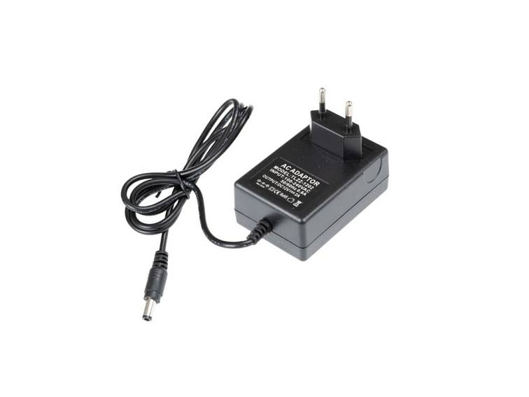 Zásuvkový zdroj 12V 24W pro zapojení LED osvětlení - trafo s DC/2A konektorem 05305