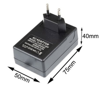Zásuvkový zdroj 12V 24W-V pro zapojení LED osvětlení s vypínačem - trafo s DC/2A konektorem 05309