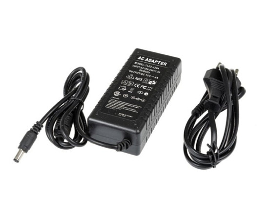 Zásuvkový zdroj 12V 48W pro zapojení LED osvětlení - trafo s DC/4A konektorem 05307