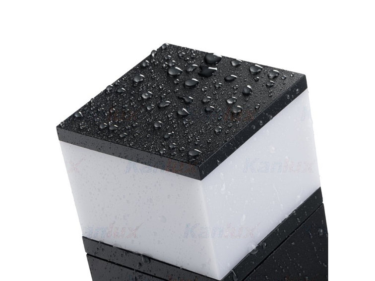 DASTEN 30cm černý Zahradní sloupek pro žárovku G9 230V