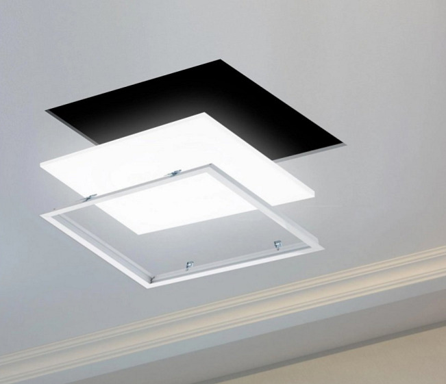 Rámeček 60x60 pro vestavěnou montáž do SDK sádrokartonu QVESTRA-60x60