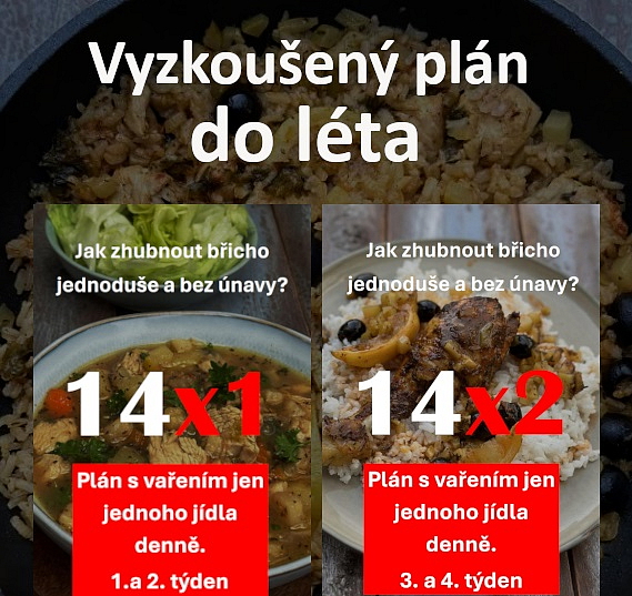 Úplně nový plán na hubnutí 14x1 a 14x2 - celkem 28 dní