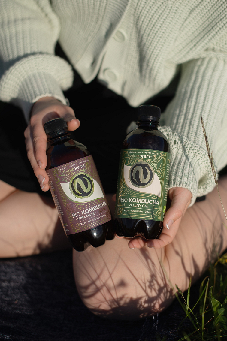 Kombucha Yerba Maté malina 400 ml BIO NUPREME