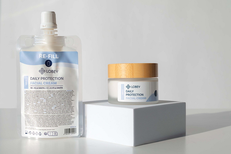 Náhradní náplň Denní ochranný pleťový krém 50 ml + 10 ml GRATIS