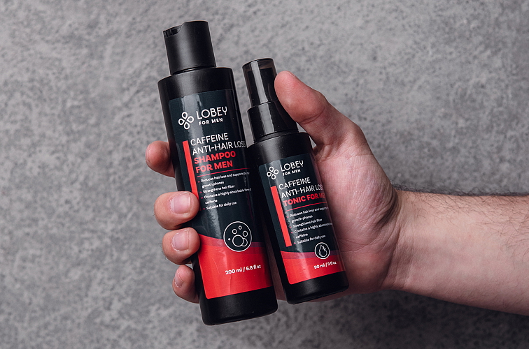 Kofeinový šampon proti padání vlasů pro muže | 200 ml