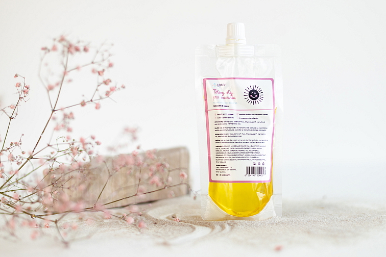 Náhradní náplň Tělový olej pro miminka 100 ml + 5 ml GRATIS