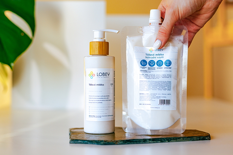 Náhradní náplň Tělové mléko 200 ml + 20 ml GRATIS