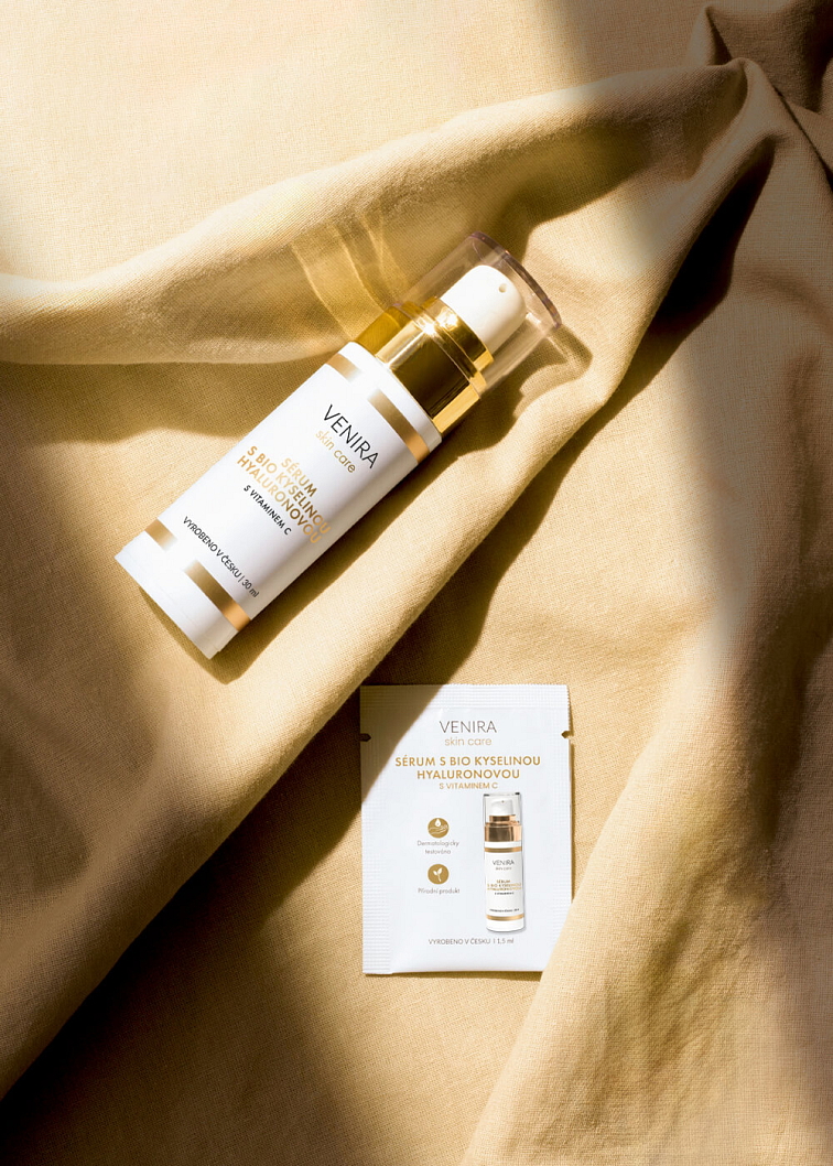 VENIRA sérum s BIO kyselinou hyalurónovou a vitamínom C - vzorka