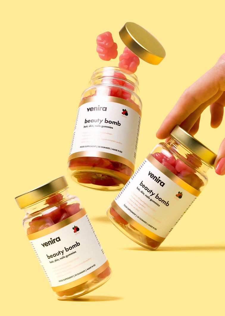 VENIRA beauty bomb - medvedíky na vlasy, nechty a pokožku