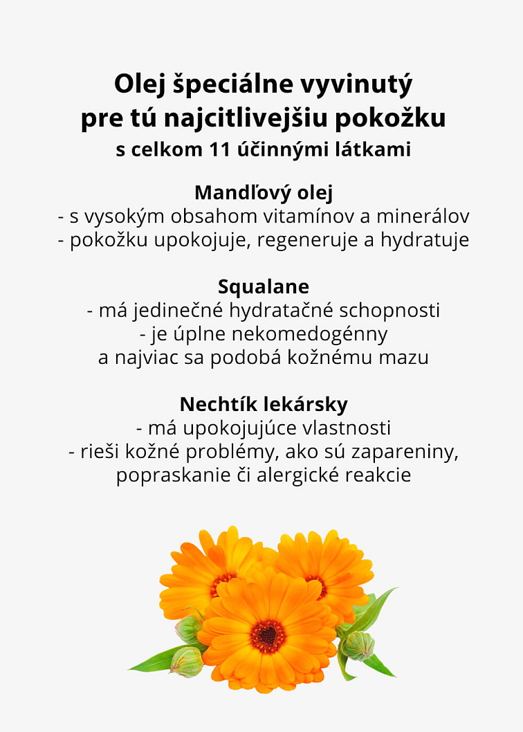 VENIRA detský telový olej