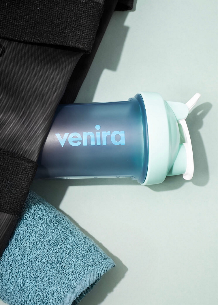 VENIRA shaker PRO s pútkom, mintový