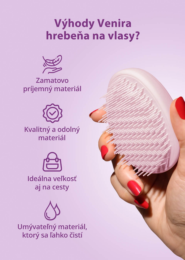 VENIRA hrebeň na vlasy