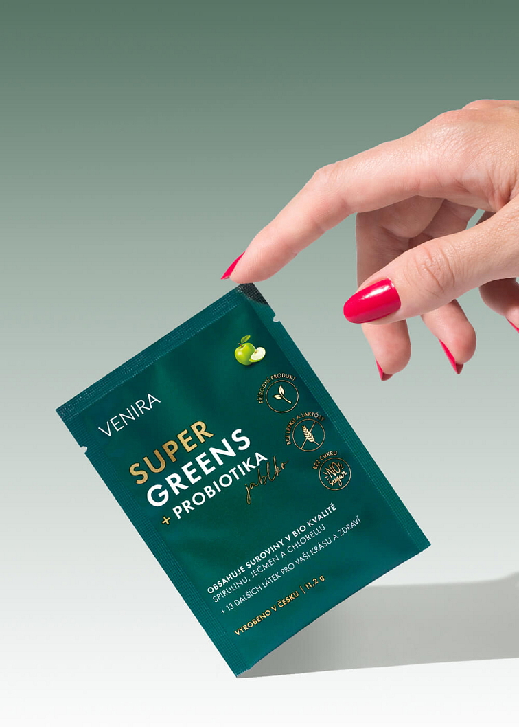 VENIRA super greens + probiotiká - vzorka
