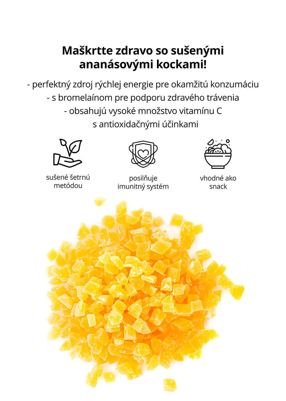 VENIRA sušený ananás