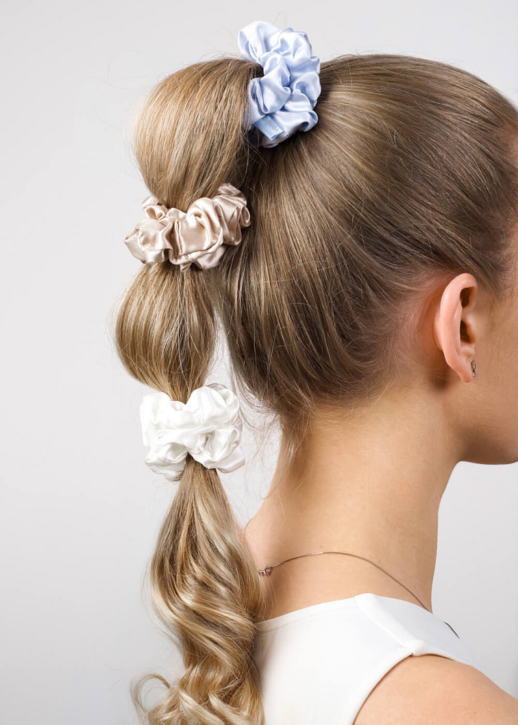 VENIRA scrunchie hodvábna gumička