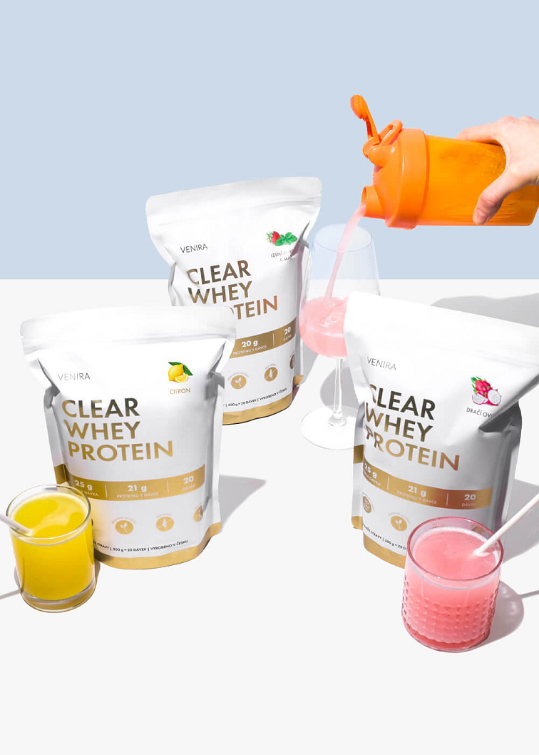 VENIRA clear whey proteín / proteínová limonáda