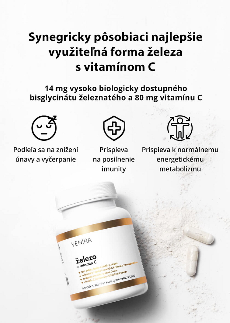 VENIRA železo + vitamín C