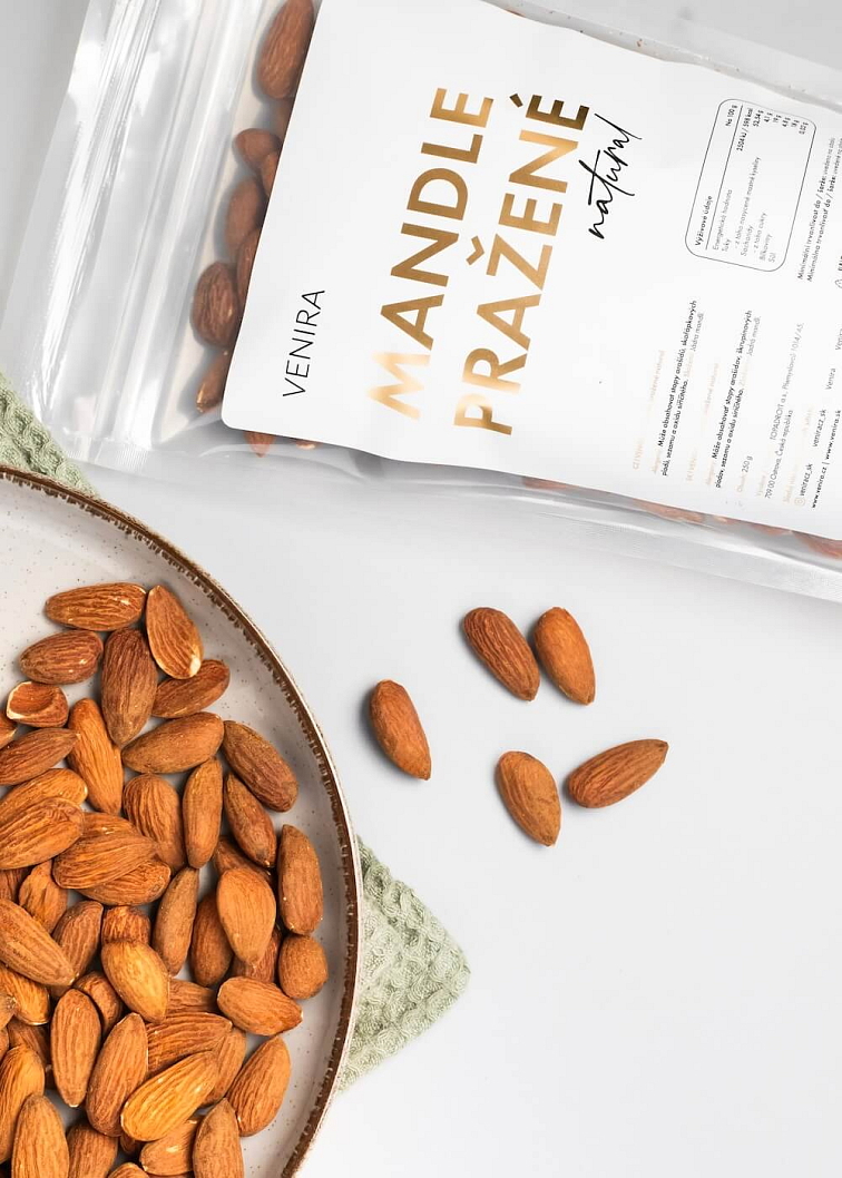 VENIRA mandle natural pražené