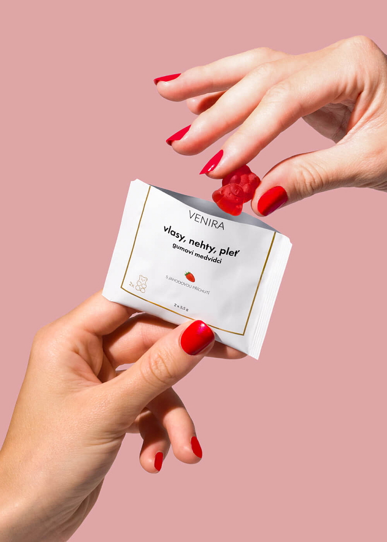 VENIRA gumové medvedíky pre vlasy, nechty a pleť - vzorka