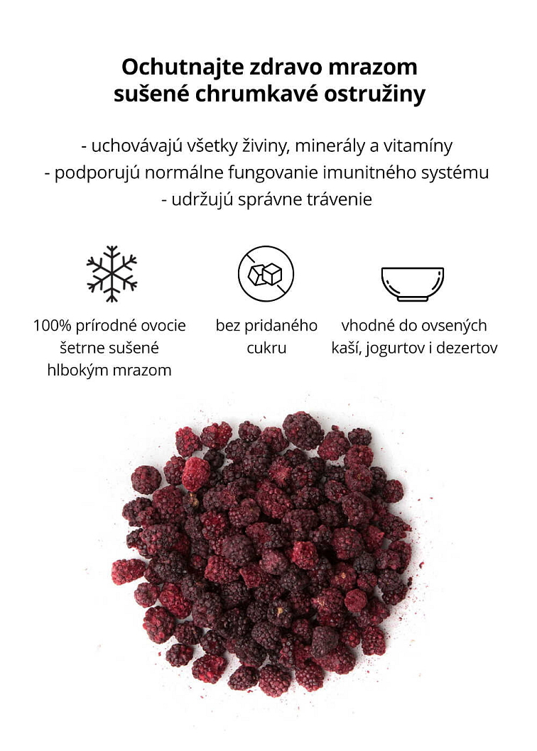 VENIRA lyofilizované černice